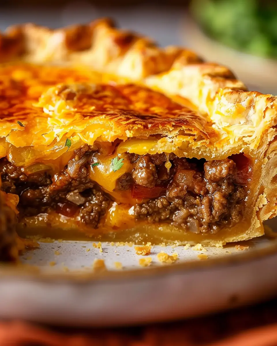 How to Bake the Ultimate Homemade Cheeseburger Pie with Turkey Bacon