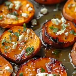Roasted Sweet Potato Rounds with Honey & Feta Bliss