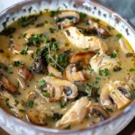 Comforting Rotisserie Chicken and Mushroom Soup