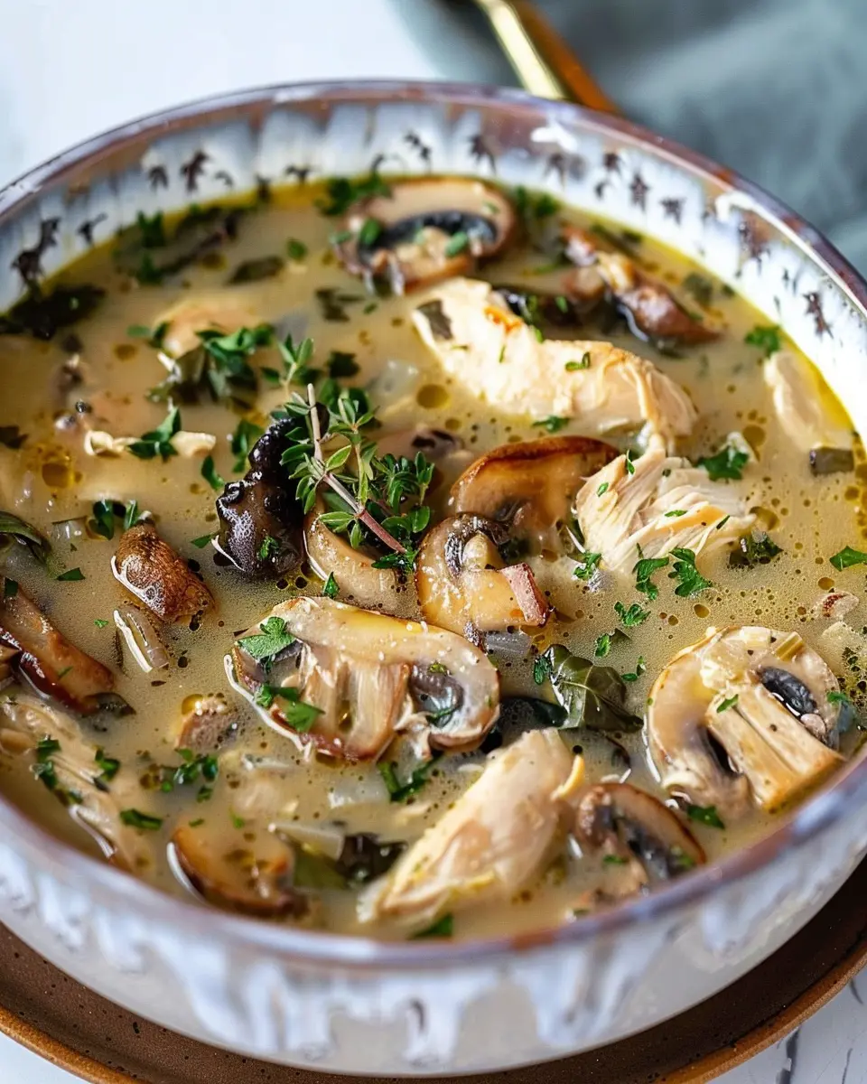 Comforting Rotisserie Chicken and Mushroom Soup for Cozy Nights